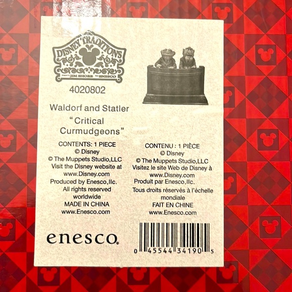 SOLD ON E-BAY - Retired Enesco Waldorf And Statler “Critical Curmudgeons” - Picture 7 of 11